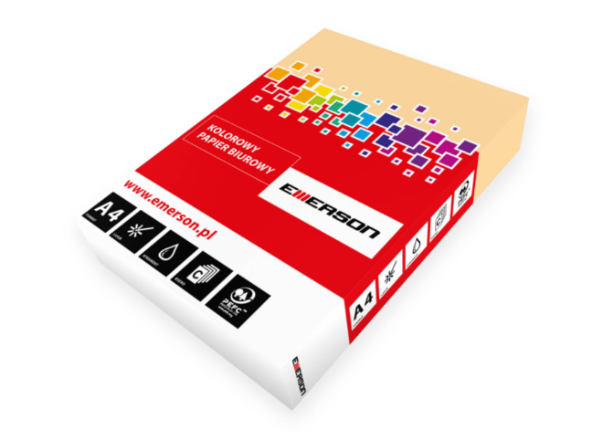 Papier kolorowy - Emerson - beżowy A4 500' 0
