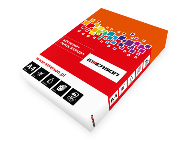 Papier kolorowy - Emerson - brzoskwiniowy A4 500' 0