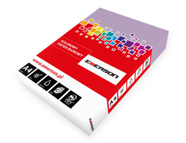 Papier kolorowy - Emerson - fuksja A4 500' 0