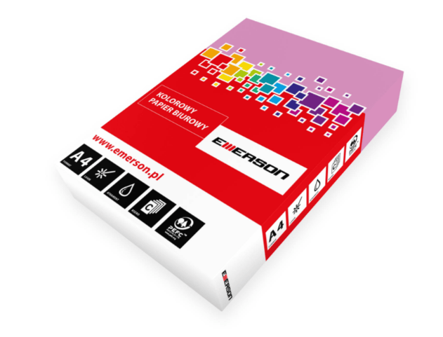 Papier kolorowy - Emerson - liliowy A4 500' 0