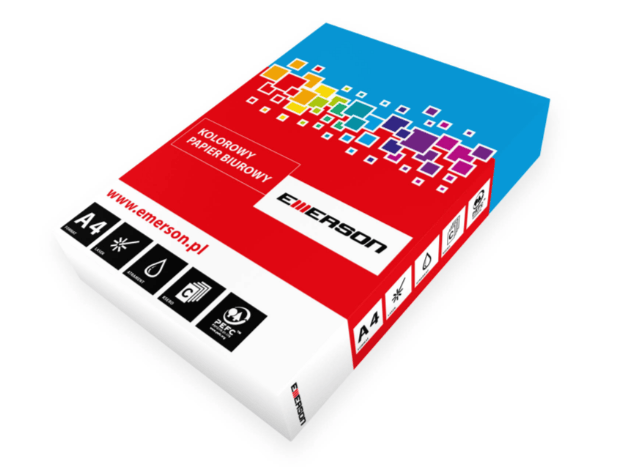 Papier kolorowy - Emerson - niebieski ciemny A4 500' 0