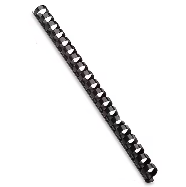 GRZBIETY DO BINDOWANIA oprawy dokumentów - CZARNE - 6 mm - 50 sztuk 0