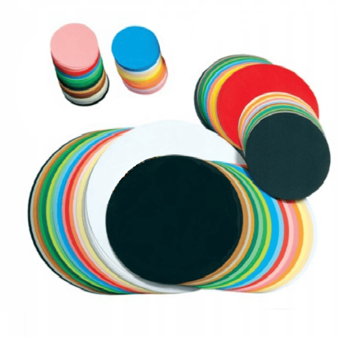 KÓŁKA KOŁA ORIGAMI - PAPIER ORIGAMI - 5, 8, 10, 12 cm - 400 sztuk kółek 0