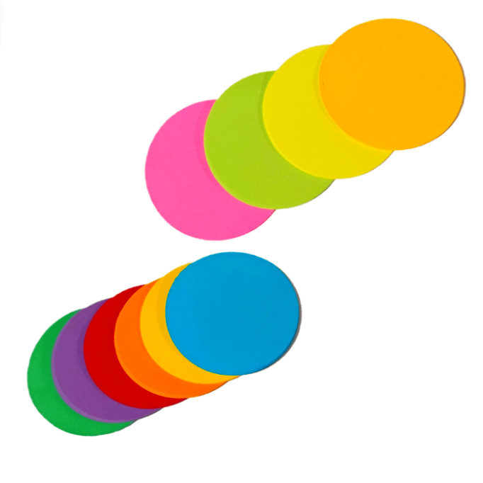 KÓŁKA ORIGAMI - 4 x NEON FLUO + 6 x INTENSYWNE - 5 mm - 100 kółek 0