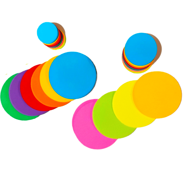 KÓŁKA ORIGAMI - 4 x NEON + 6 x INTENSYWNE - MIX - 2, 3, 5, 8 mm - 400 kółek 0