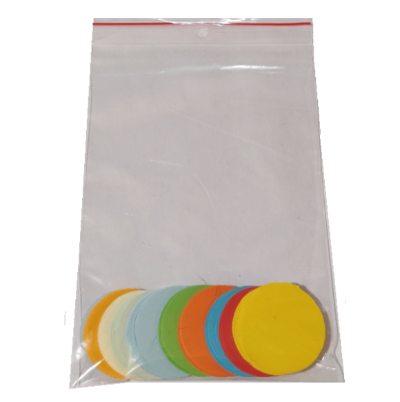 KÓŁKA ORIGAMI - 4 x NEON FLUO + 6 x INTENSYWNE - 5 mm - 100 kółek 1