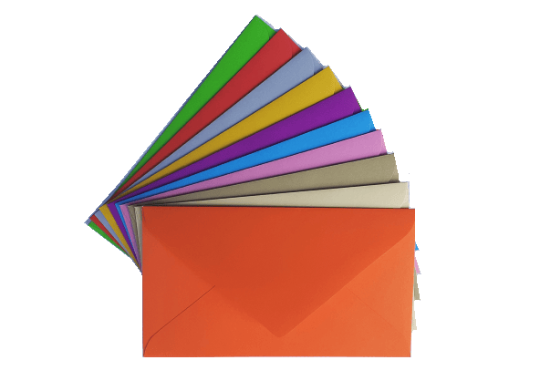 KOPERTY KOLOROWE - MIX - na banknoty - 85x150 mm - 10 kolorów 0