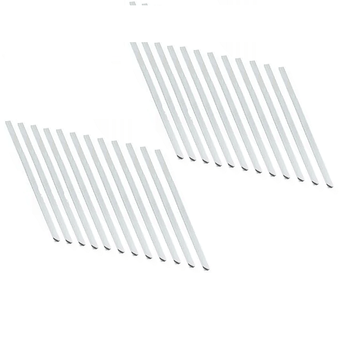 LISTWY WSUWANE DO BINDOWANIA oprawa dokumentów - 25 sztuk - BIAŁE - 3 mm 0