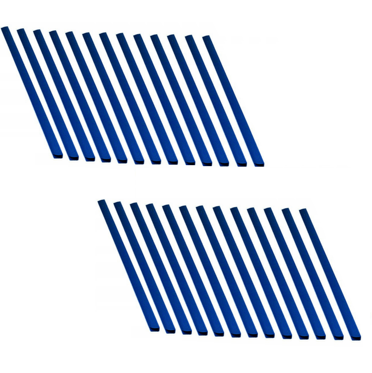 LISTWY WSUWANE DO BINDOWANIA oprawa dokumentów - 25 szt - NIEBIESKIE - 15 mm 0