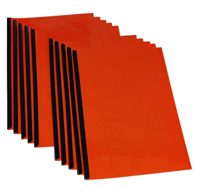 OKŁADKI DO OPRAWY DOKUMENTÓW - PRZÓD + TYŁ + LISTWY czerwone - A4 - 10 kpl. 0