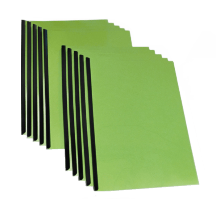 OKŁADKI DO OPRAWY DOKUMENTÓW - PRZÓD + TYŁ + LISTWY zielone - A4 - 10 kpl. 0