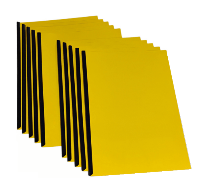 OKŁADKI DO OPRAWY DOKUMENTÓW - PRZÓD + TYŁ + LISTWY żółte - A4 - 10 kpl. 0