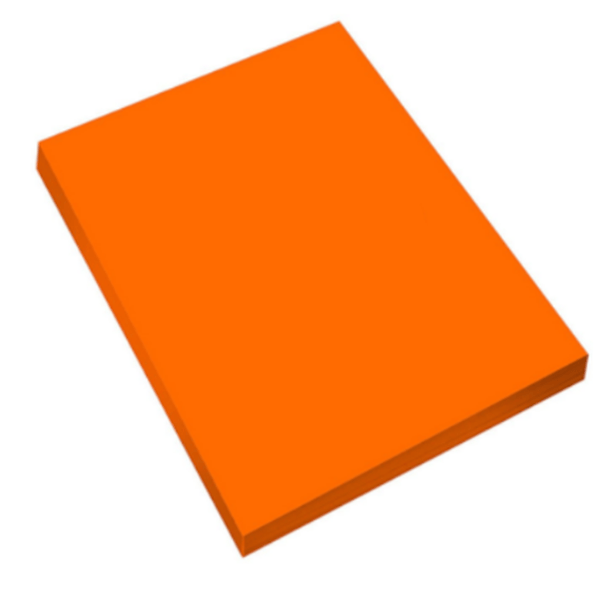 PAPIER KOLOROWY KSERO ORIGAMI - FLUO POMARAŃCZOWY - A4 80g - 100 sztuk 0