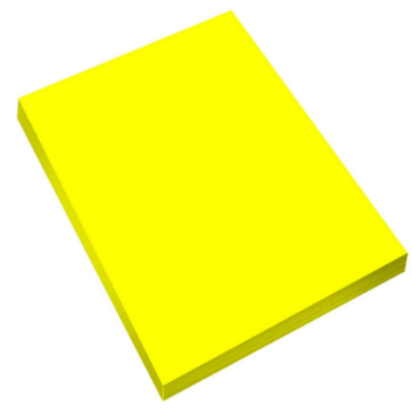 PAPIER KOLOROWY KSERO ORIGAMI - FLUO ŻÓŁTY - A4 80g - 100 sztuk 0