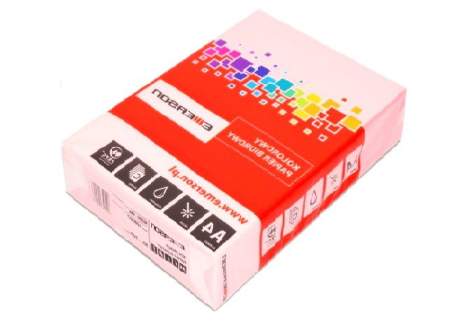 Papier kolorowy - Emerson - różowy A4 500' 0